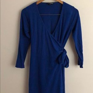 Isabella Oliver Blue Maternity Wrap Dress